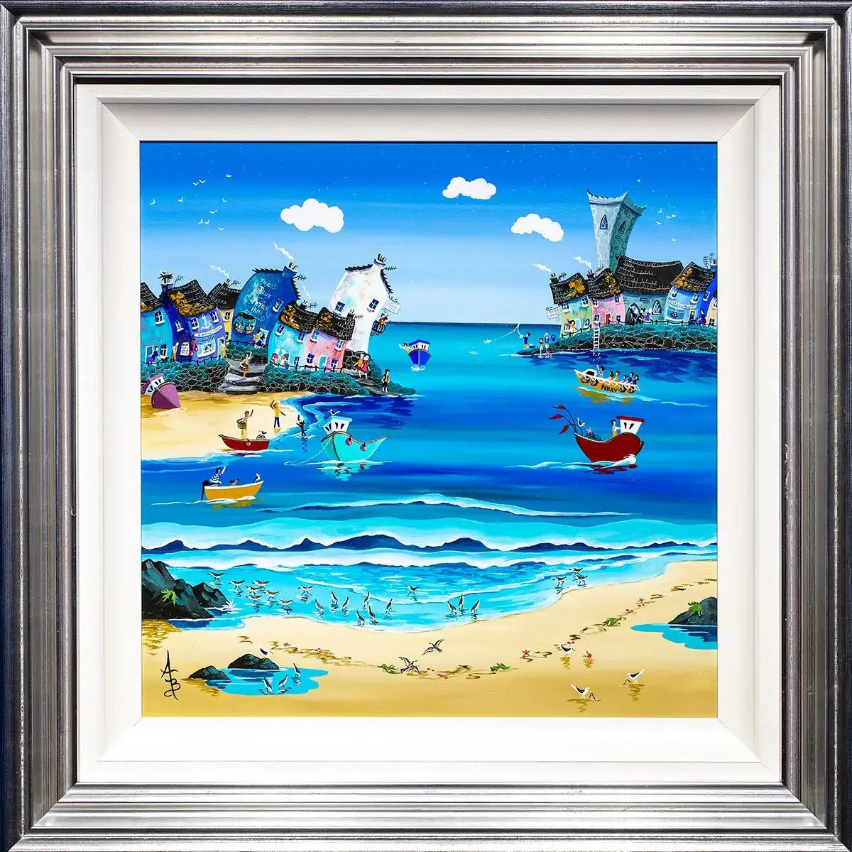 Surfside Sandelings - Original - SOLD by artist Anne Blundell - Wyecliffe Galleries