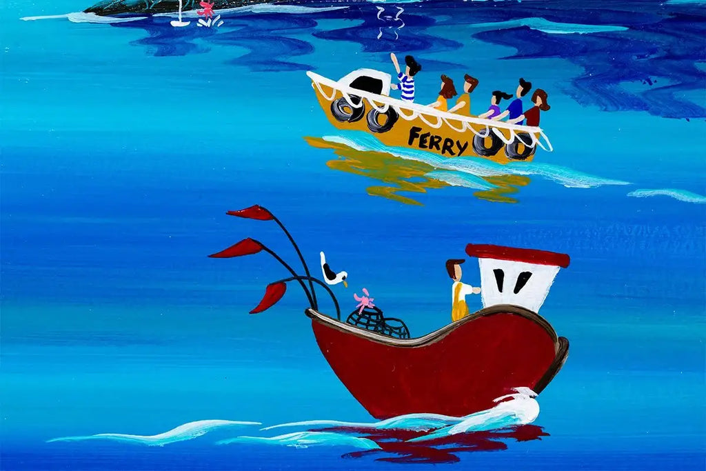 Surfside Sandelings - Original - SOLD by artist Anne Blundell - Wyecliffe Galleries