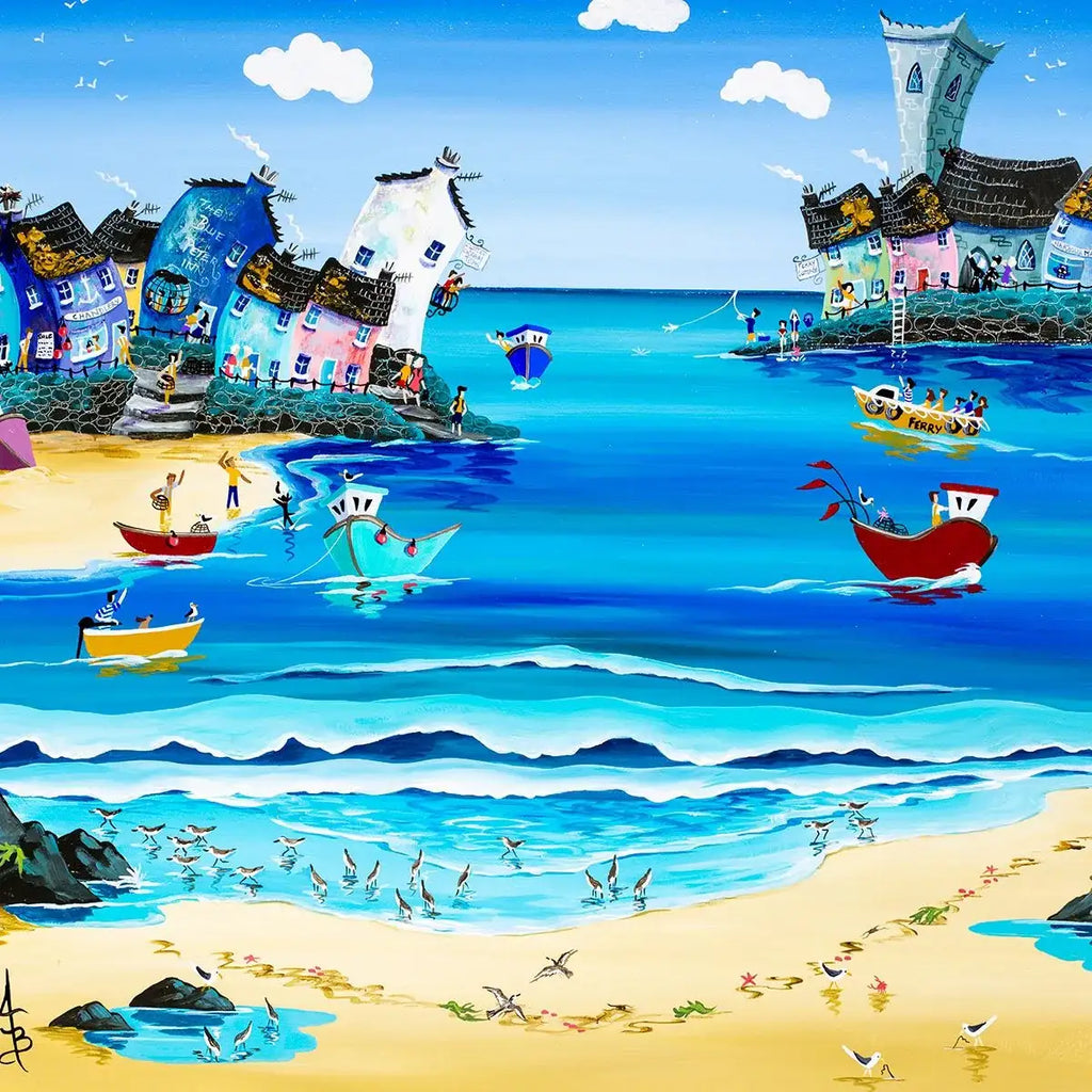 Surfside Sandelings - Original - SOLD by artist Anne Blundell - Wyecliffe Galleries