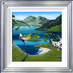 Swallows and Ramsons - Original - SOLD by artist Anne Blundell - Wyecliffe Galleries