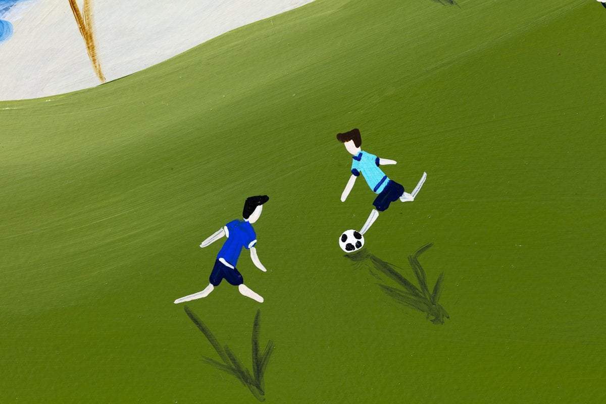 Swallows and Ramsons - Original - SOLD by artist Anne Blundell - Wyecliffe Galleries