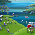 Tea and Cake Break - Original - SOLD by artist Anne Blundell - Wyecliffe Galleries