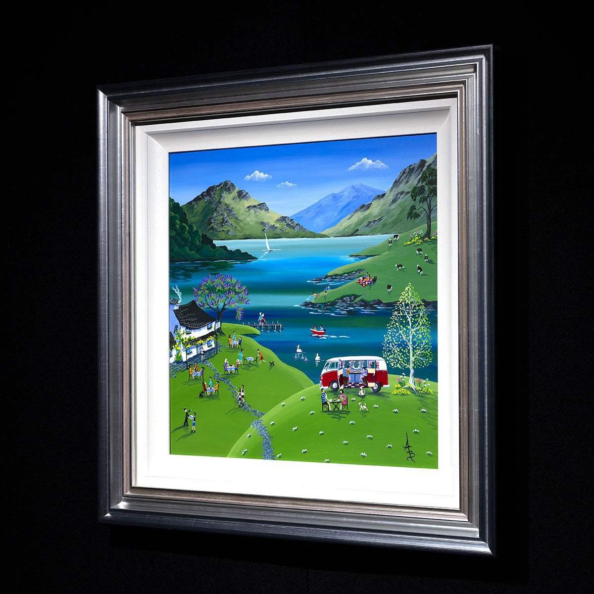 Tea and Cake Break - Original - SOLD by artist Anne Blundell - Wyecliffe Galleries