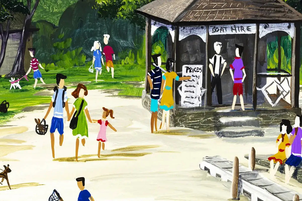 The Bluebird Coniston - Original - SOLD by artist Anne Blundell - Wyecliffe Galleries