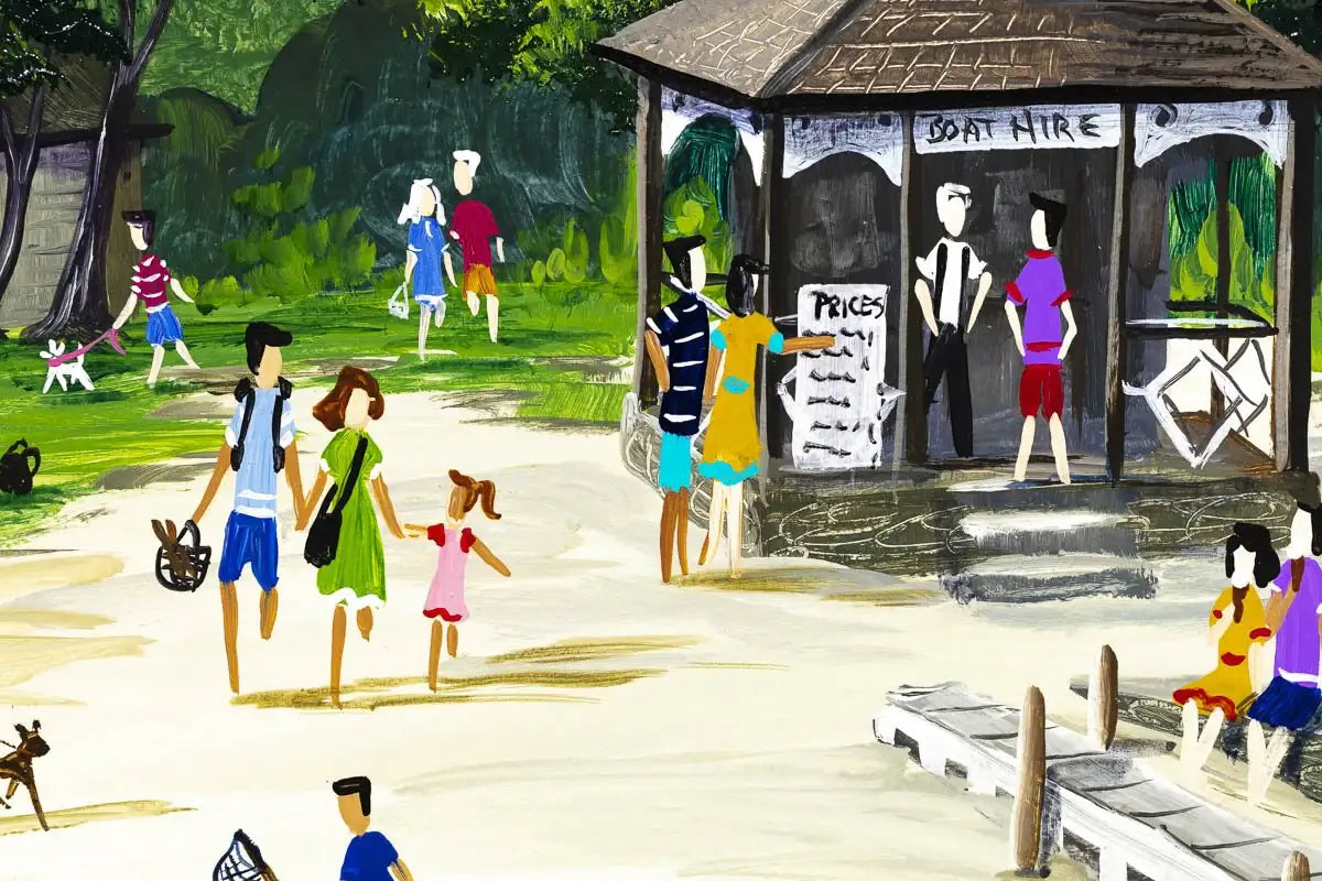 The Bluebird Coniston - Original - SOLD by artist Anne Blundell - Wyecliffe Galleries