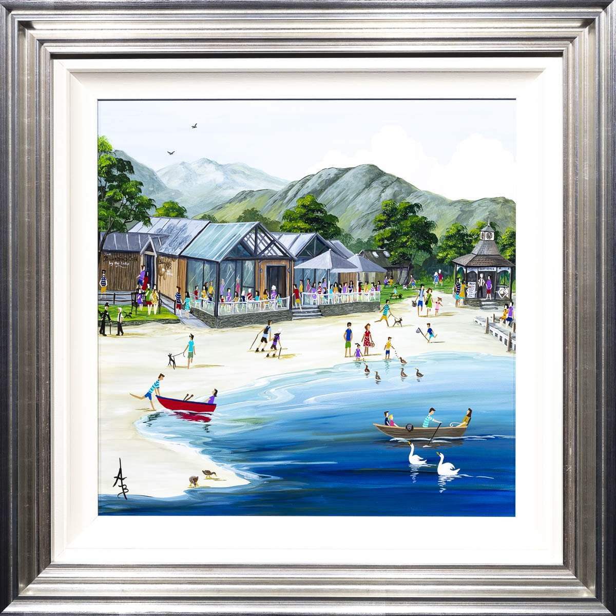 The Bluebird Coniston - Original - SOLD by artist Anne Blundell - Wyecliffe Galleries