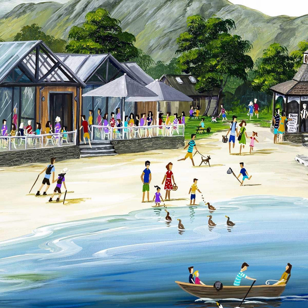 The Bluebird Coniston - Original - SOLD by artist Anne Blundell - Wyecliffe Galleries