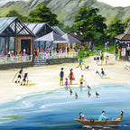 The Bluebird Coniston - Original - SOLD by artist Anne Blundell - Wyecliffe Galleries