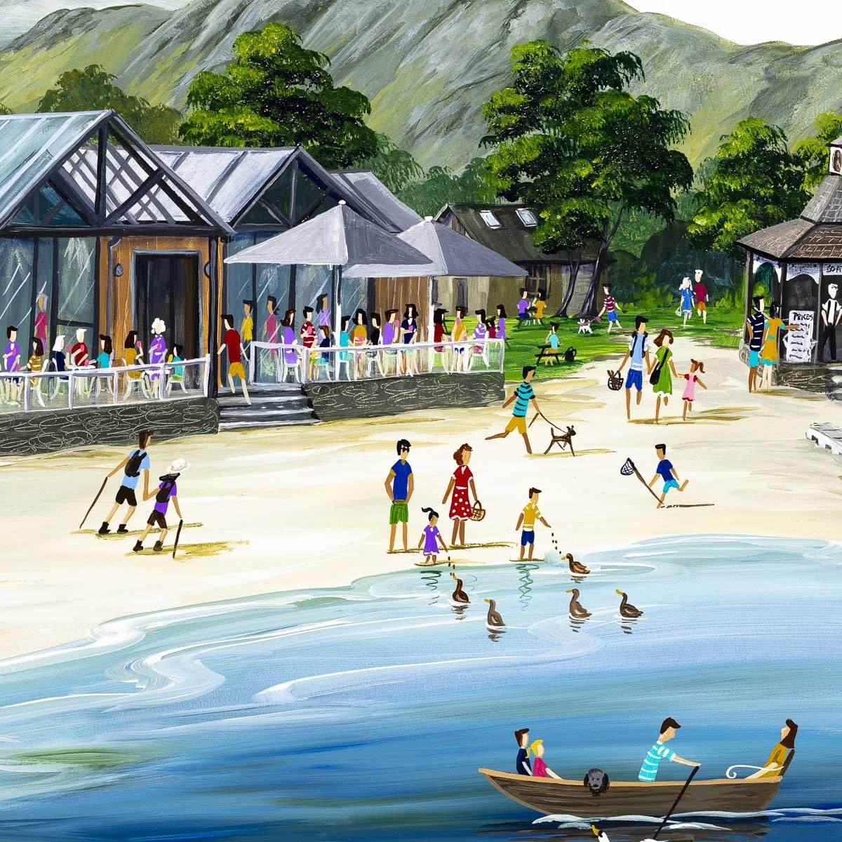 The Bluebird Coniston - Original - SOLD by artist Anne Blundell - Wyecliffe Galleries