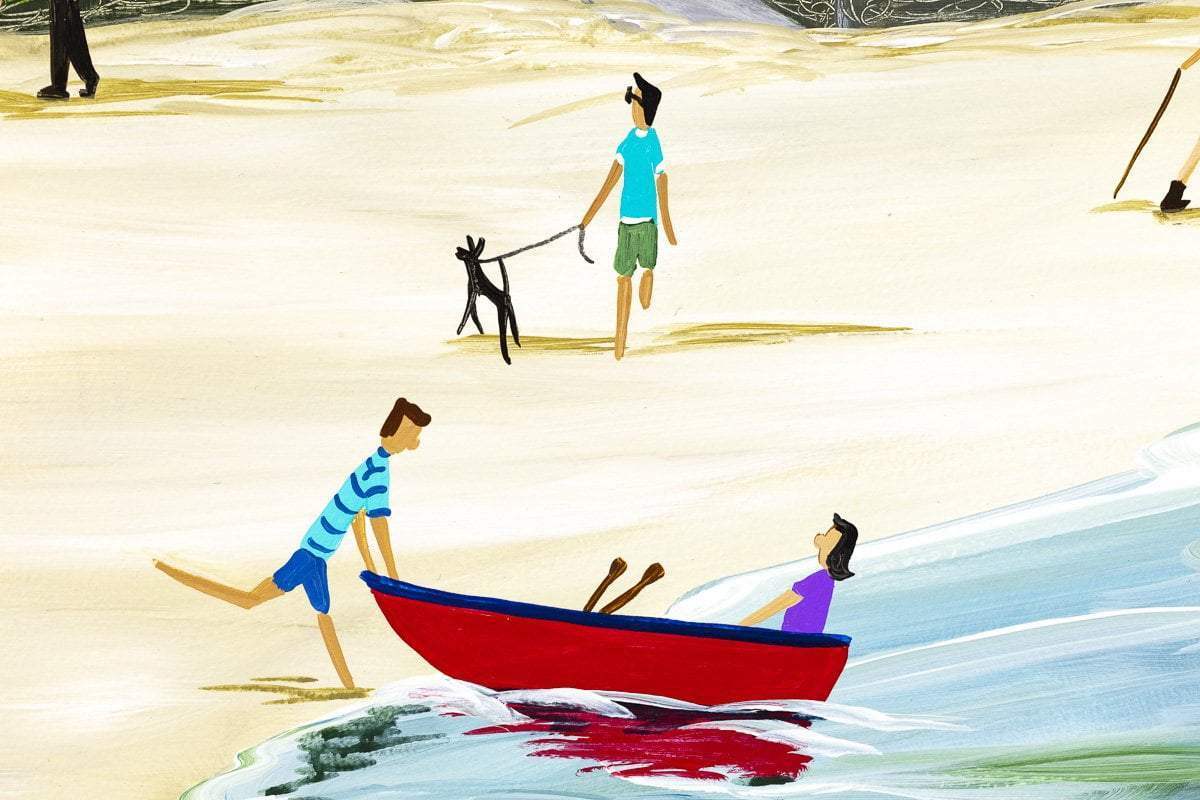 The Bluebird Coniston - Original - SOLD by artist Anne Blundell - Wyecliffe Galleries