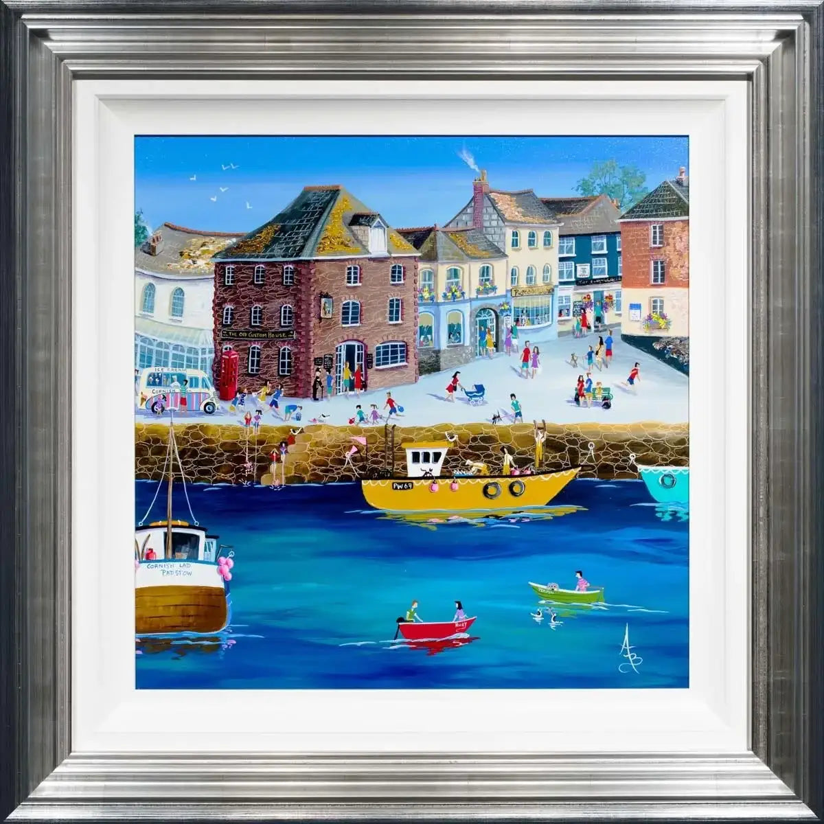 The Old Custom House Padstow - SOLD by artist Anne Blundell - Wyecliffe Galleries