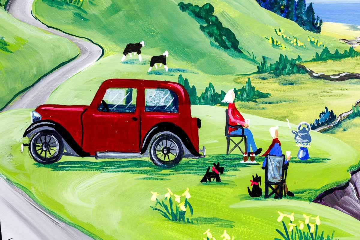 The Perfect Spot - Original - SOLD by artist Anne Blundell - Wyecliffe Galleries