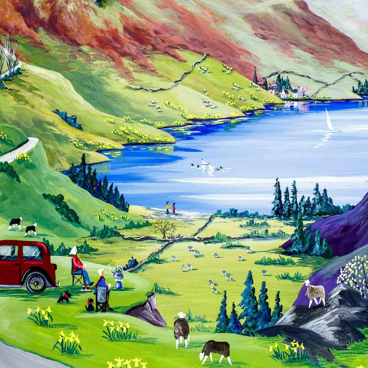 The Perfect Spot - Original - SOLD by artist Anne Blundell - Wyecliffe Galleries