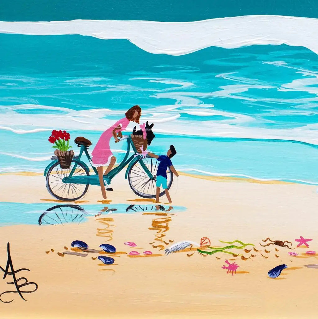 The Shell Seekers - Original - SOLD by artist Anne Blundell - Wyecliffe Galleries