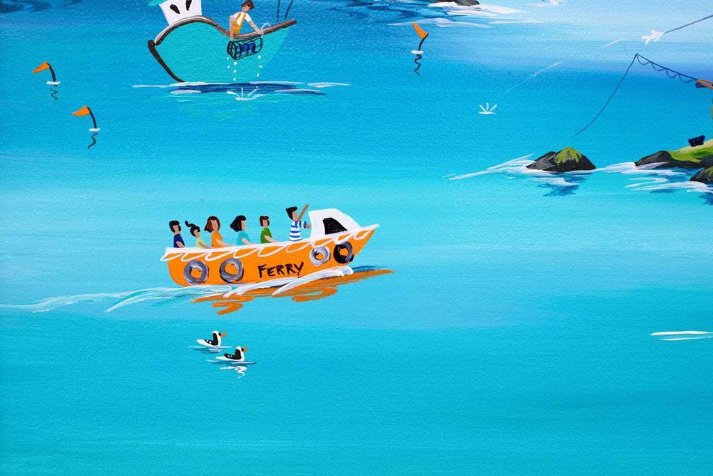 The Shell Seekers - Original - SOLD by artist Anne Blundell - Wyecliffe Galleries