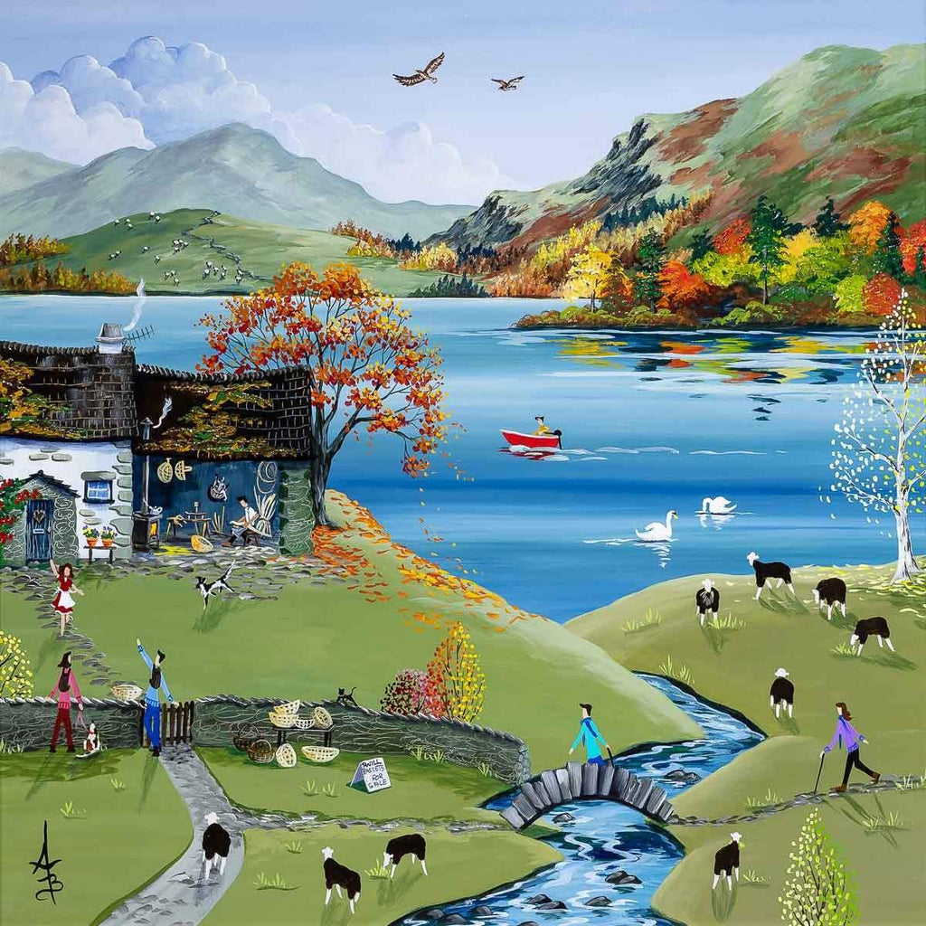 The Swill Basket Maker - Original - SOLD by artist Anne Blundell - Wyecliffe Galleries