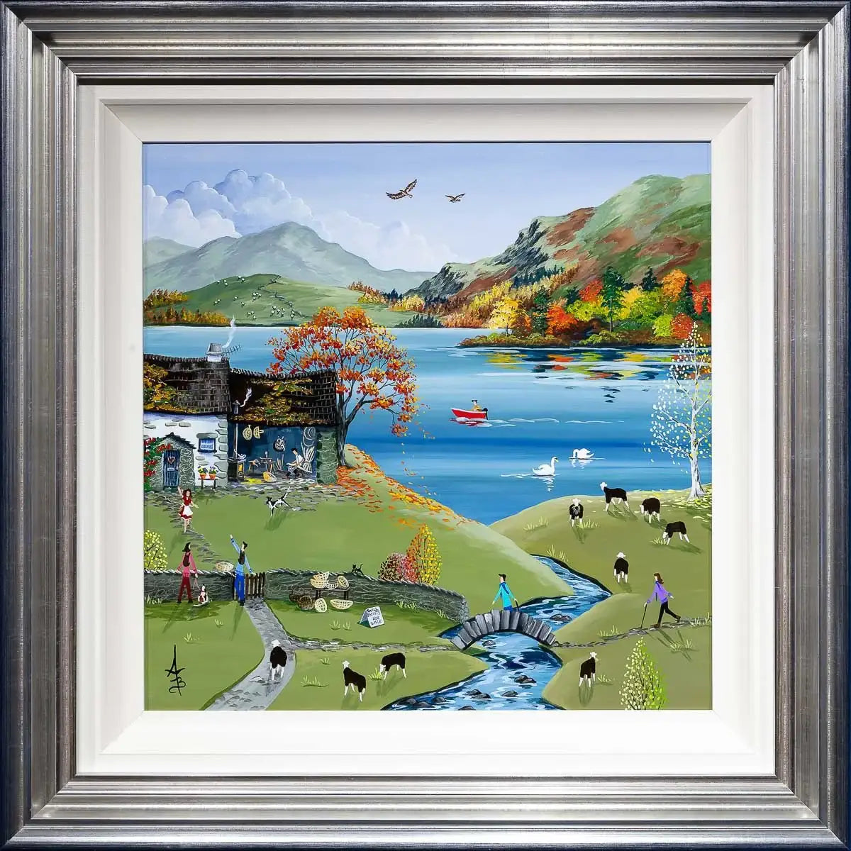 The Swill Basket Maker - Original - SOLD by artist Anne Blundell - Wyecliffe Galleries
