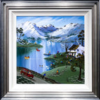 Through the Snowdrops to the Swan - Original - SOLD by artist Anne Blundell - Wyecliffe Galleries