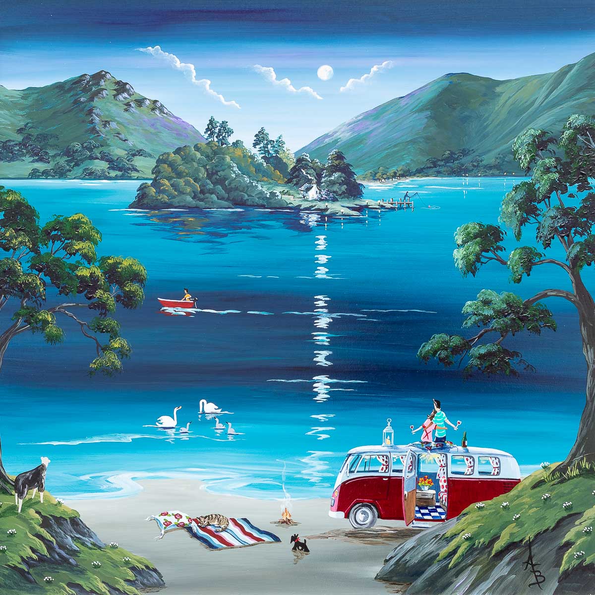 Tranquil Shore - Original Anne Blundell Original