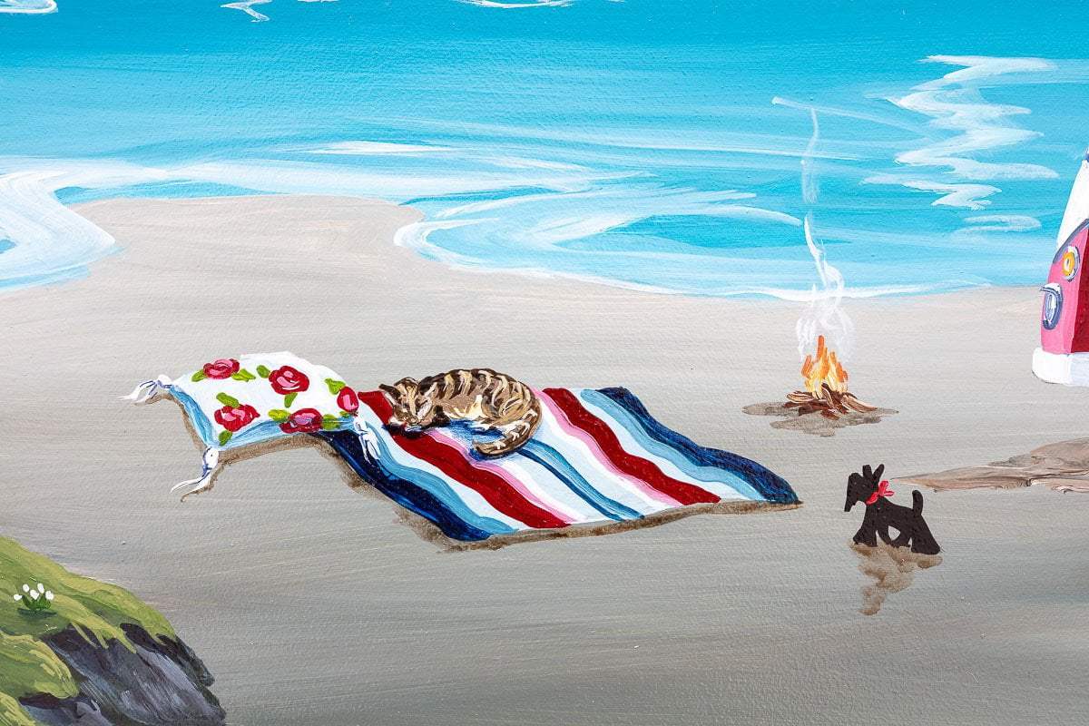 Tranquil Shore - Original - SOLD by artist Anne Blundell - Wyecliffe Galleries