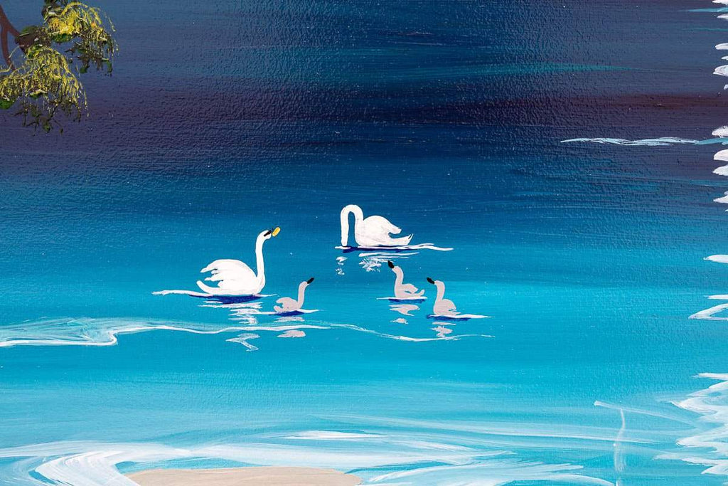 Tranquil Shore - Original - SOLD by artist Anne Blundell - Wyecliffe Galleries