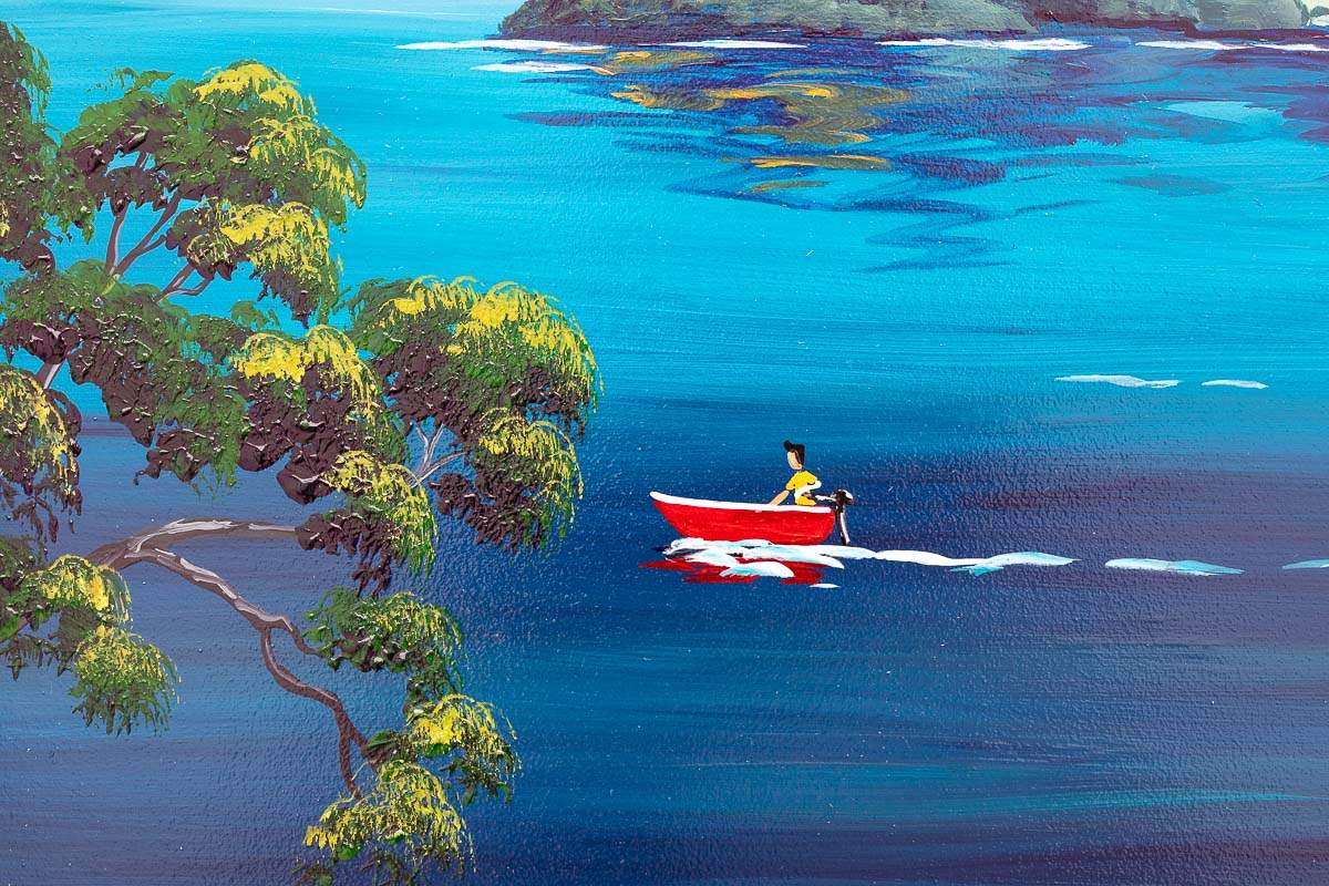 Tranquil Shore - Original - SOLD by artist Anne Blundell - Wyecliffe Galleries