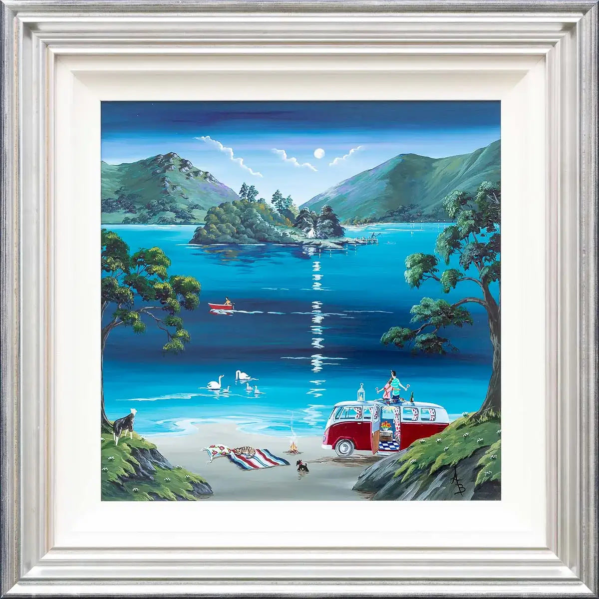 Tranquil Shore - Original - SOLD by artist Anne Blundell - Wyecliffe Galleries