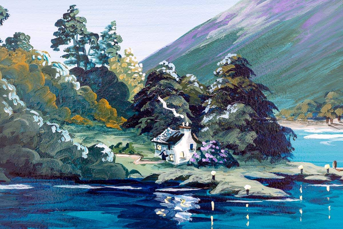 Tranquil Shore - Original - SOLD by artist Anne Blundell - Wyecliffe Galleries