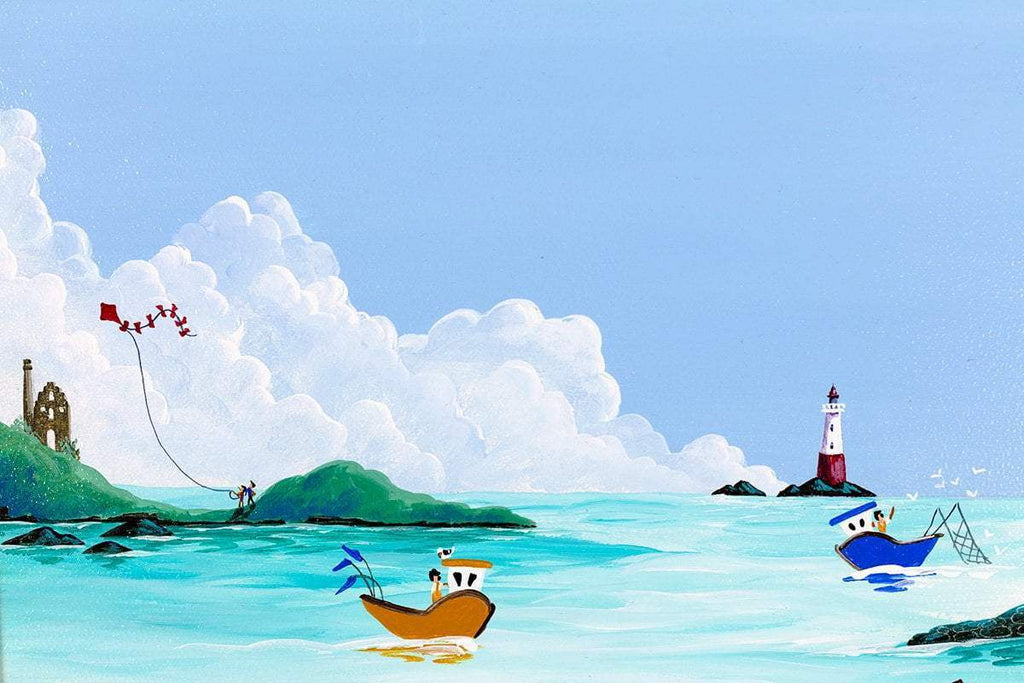 Turquoise Summer - Original - SOLD by artist Anne Blundell - Wyecliffe Galleries