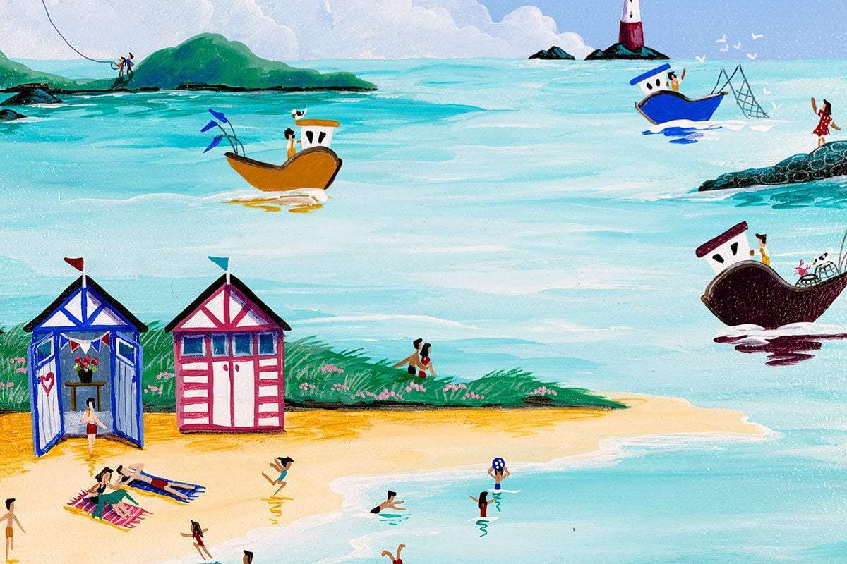 Turquoise Summer - Original - SOLD by artist Anne Blundell - Wyecliffe Galleries