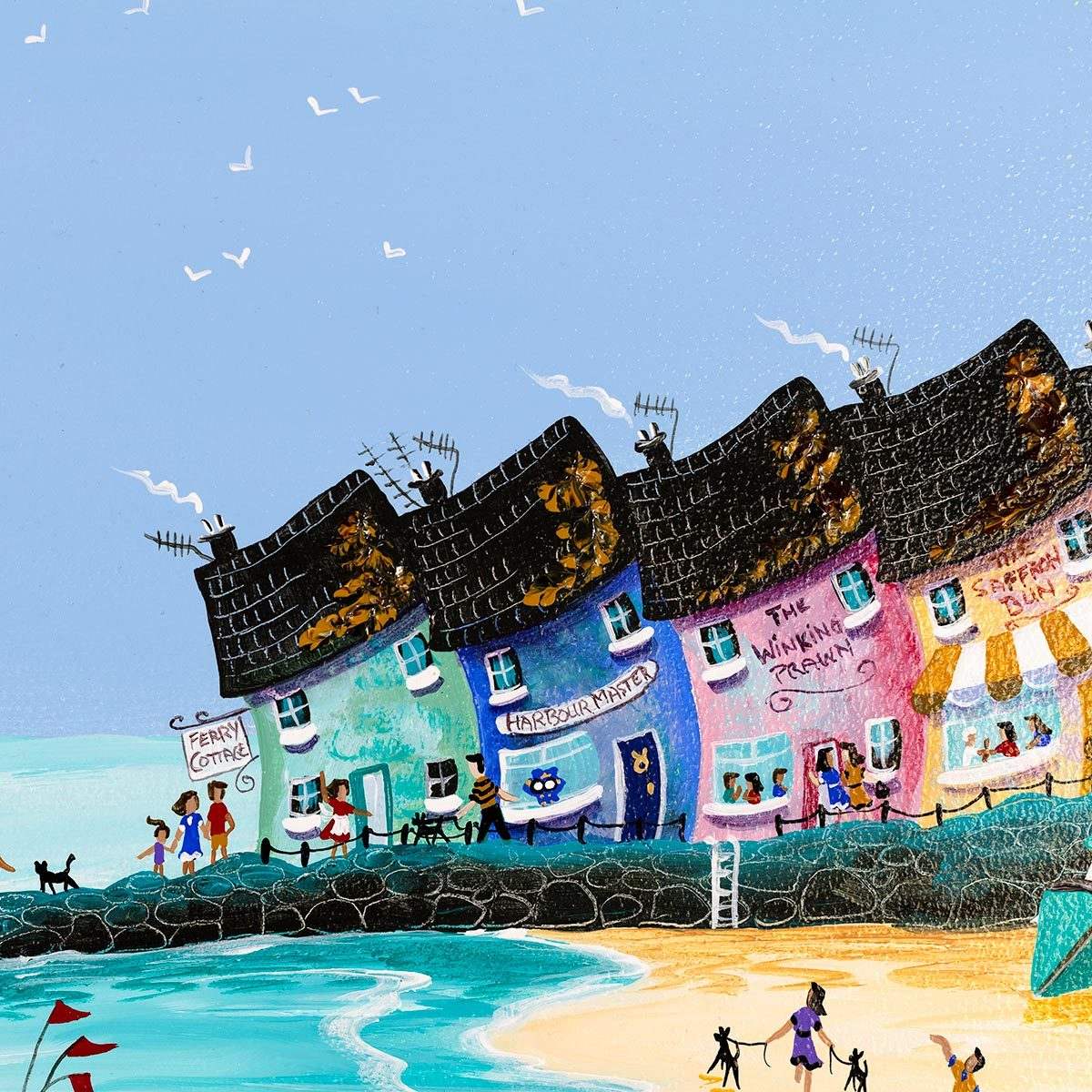 Turquoise Summer - Original - SOLD by artist Anne Blundell - Wyecliffe Galleries