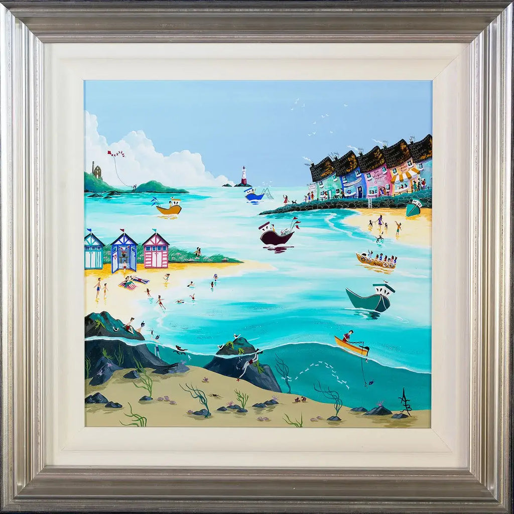 Turquoise Summer - Original - SOLD by artist Anne Blundell - Wyecliffe Galleries