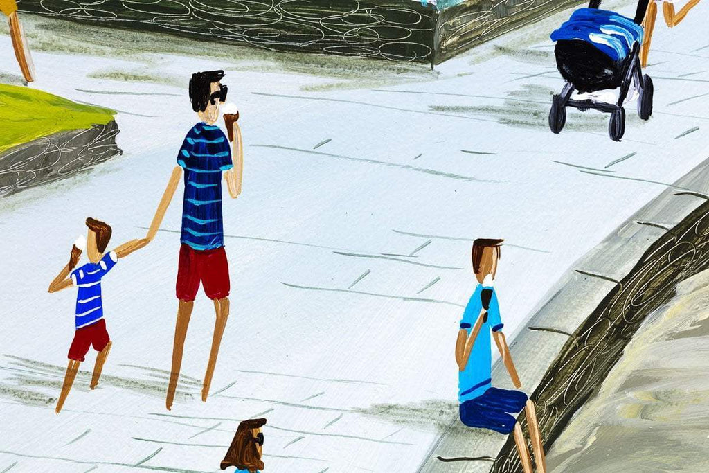 Waterhead Coffee Ambleside - Original - SOLD by artist Anne Blundell - Wyecliffe Galleries