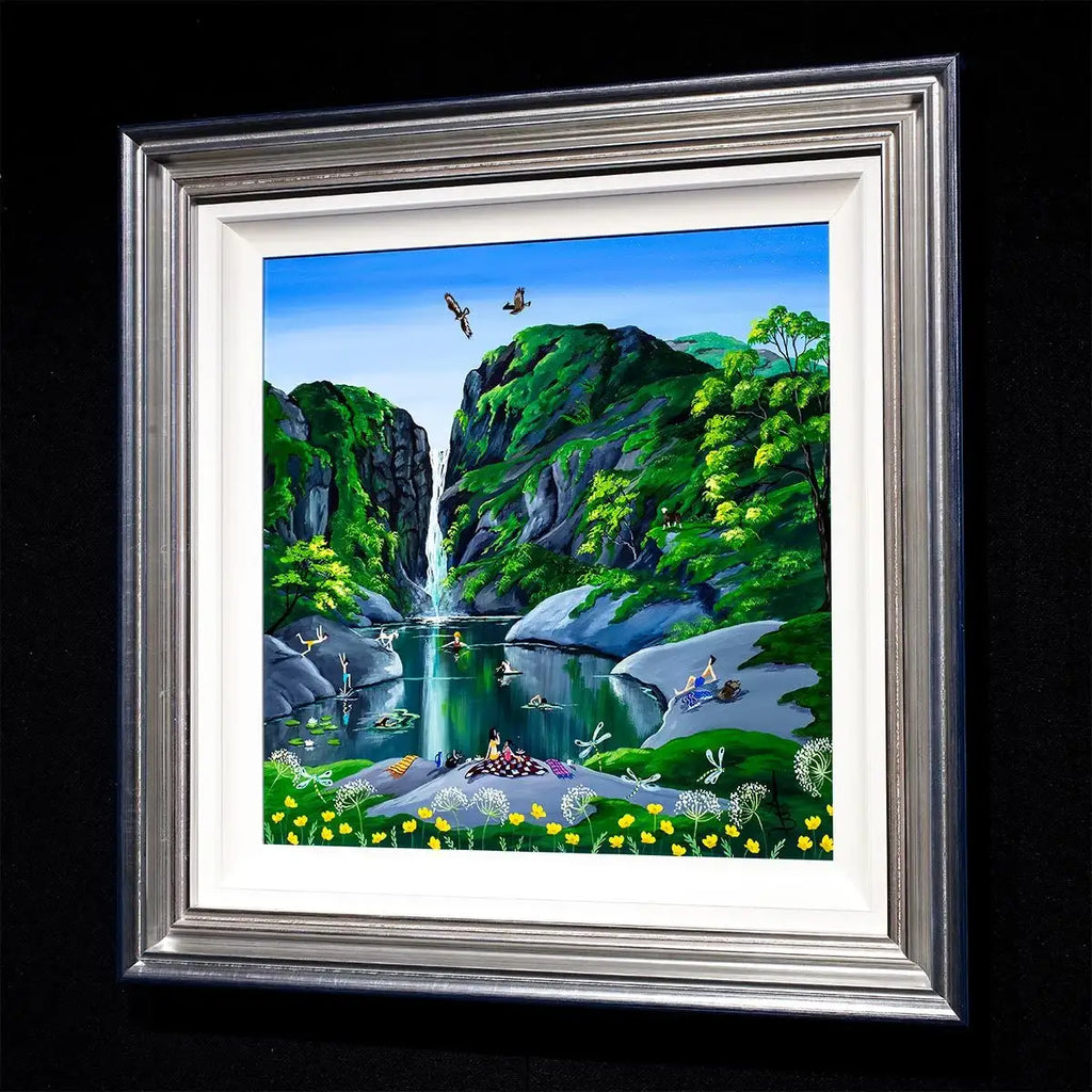 Wild Swimmers - SOLD by artist Anne Blundell - Wyecliffe Galleries