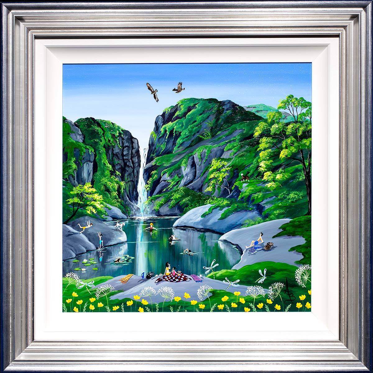 Wild Swimmers - SOLD by artist Anne Blundell - Wyecliffe Galleries