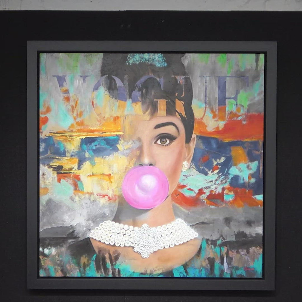 My Pink Gum - Original - SOLD