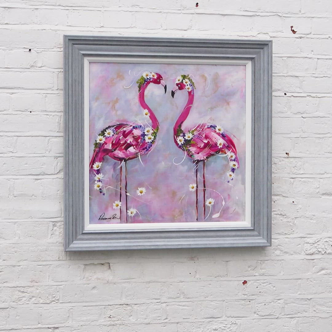Flamingo Friends - Original - SOLD