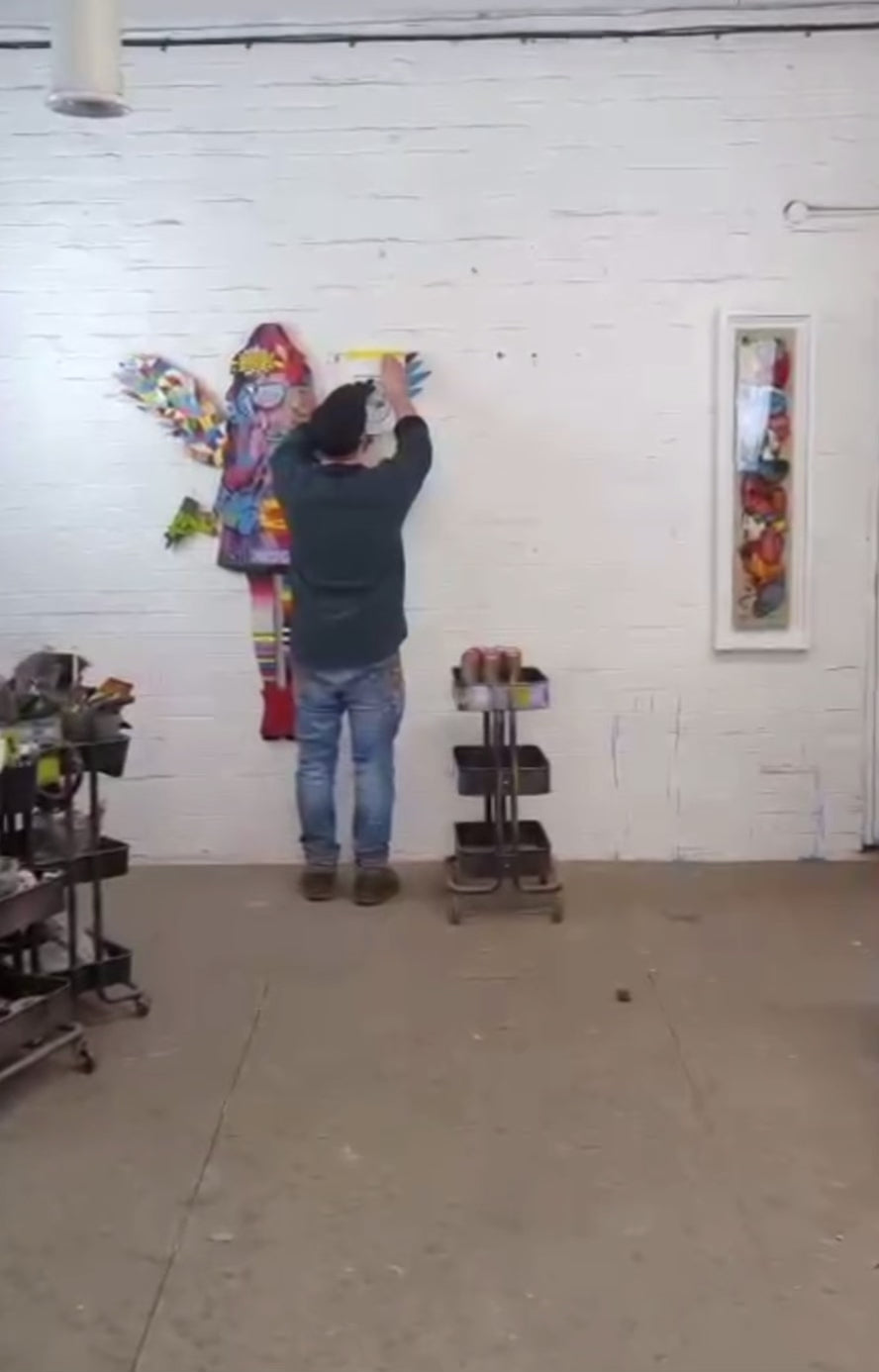 Angel Cake Large Collage Wall Sculpture - Original - SOLD