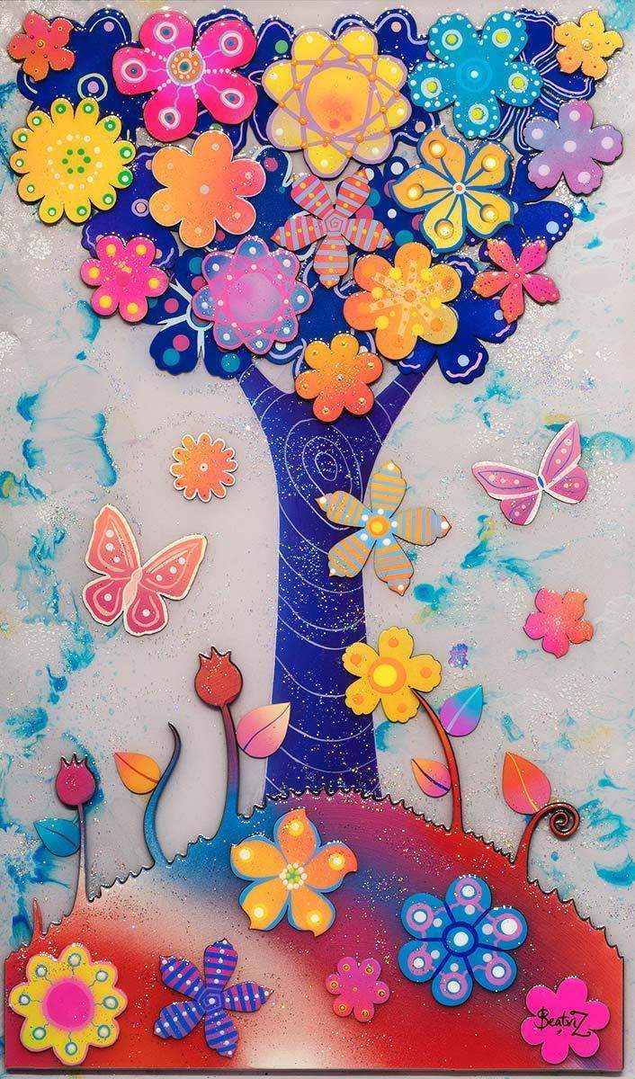 Around The Maypole - Original - SOLD by artist Beatriz - Wyecliffe Galleries