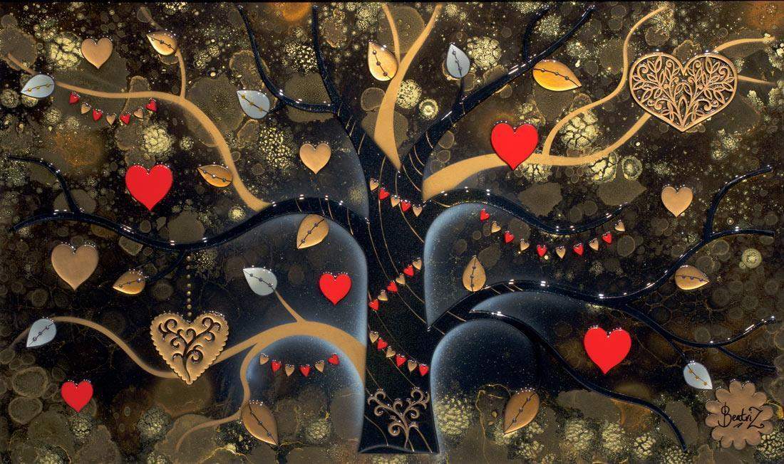 Branch of Gold - SOLD by artist Beatriz - Wyecliffe Galleries