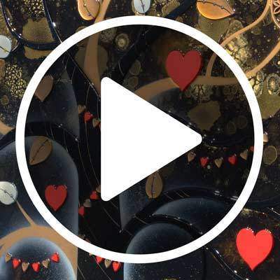 Branch of Gold - SOLD by artist Beatriz - Wyecliffe Galleries