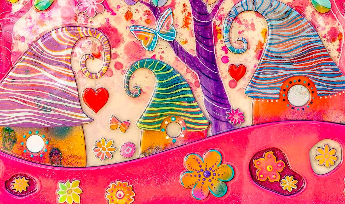 Childhood Dreams - Original by artist Beatriz - Wyecliffe Galleries