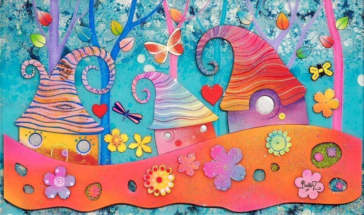 Dreamland - Original - SOLD by artist Beatriz - Wyecliffe Galleries