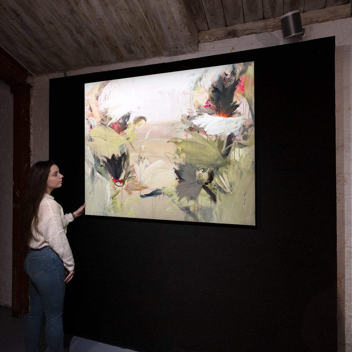 Waiting For You - Original - SOLD by artist Beatriz Elorza - Wyecliffe Galleries