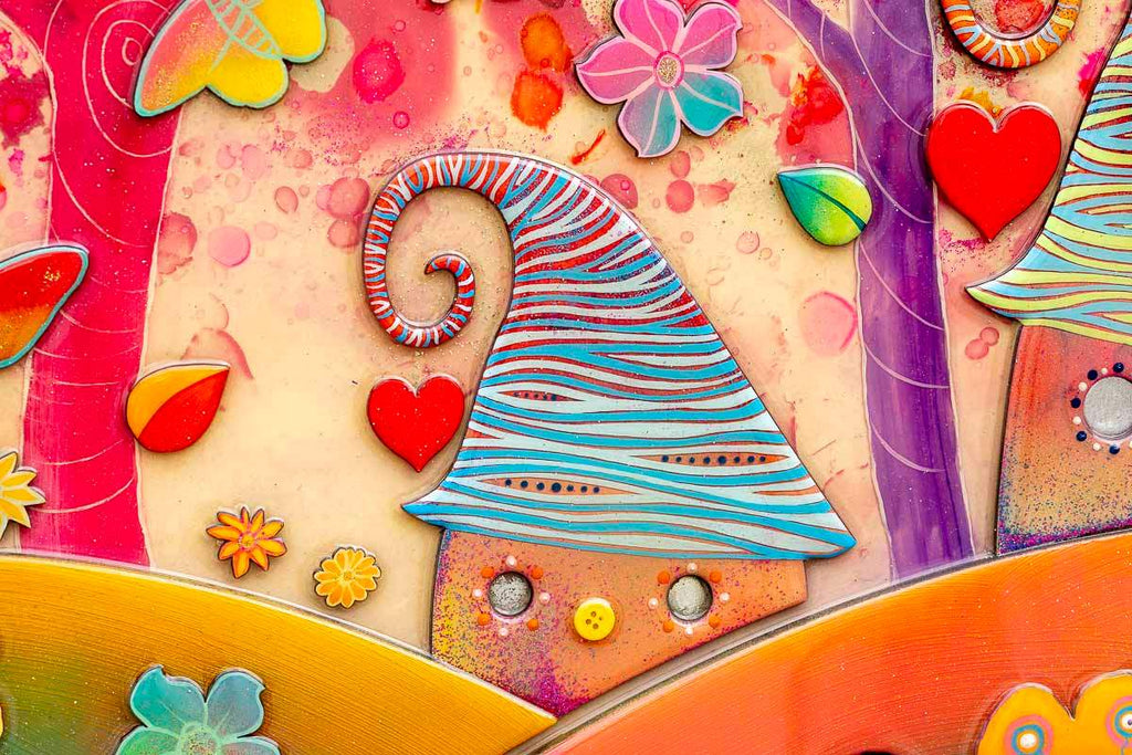 Enchanted Butterflies - Original by artist Beatriz - Wyecliffe Galleries