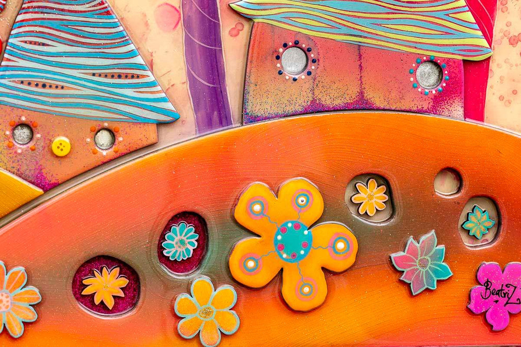 Enchanted Butterflies - Original by artist Beatriz - Wyecliffe Galleries