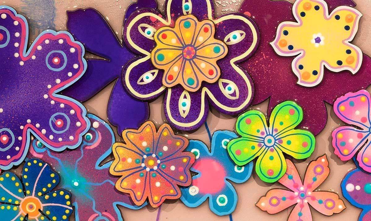 Lavender Blossom - Original - SOLD by artist Beatriz - Wyecliffe Galleries