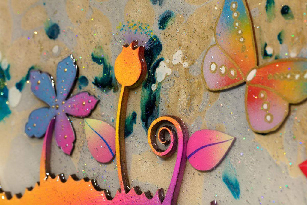 Rainbow Road - Original - SOLD by artist Beatriz - Wyecliffe Galleries