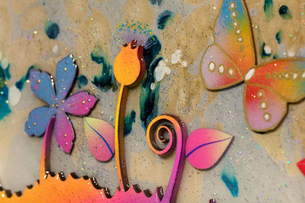 Rainbow Road - Original - SOLD by artist Beatriz - Wyecliffe Galleries