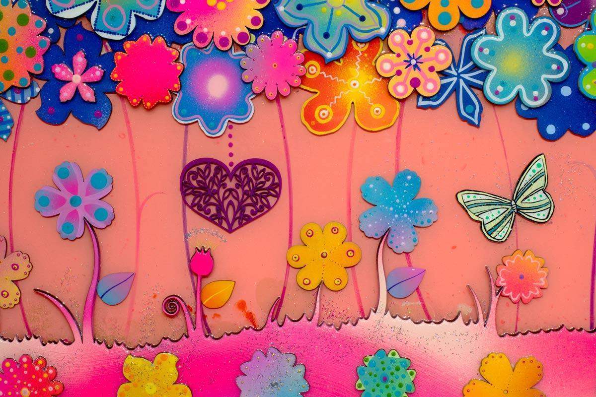 Rose Gardens - Original - SOLD by artist Beatriz - Wyecliffe Galleries